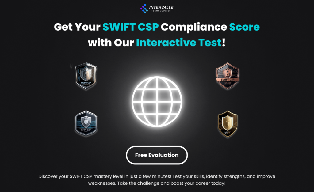 Interactive test for evaluating adherence to SWIFT CSCF security standards and controls for 2024.