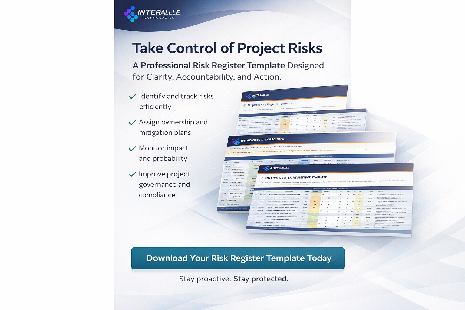 Risk Register Template – Professional GRC Excel by Intervalle Technologies